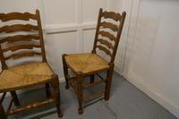 Good Set of 6 Farmhouse Ladder Back Dining Chairs (5 of 6) Good Set of 6 Farmhouse Ladder Back Dining Chairs (5 of 6)