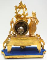 Stunning Complete French Mantel Clock Under Dome with Base Figural Sevres Mantle Clock. (7 of 10) Stunning Complete French Mantel Clock Under Dome with Base Figural Sevres Mantle Clock. (7 of 10)