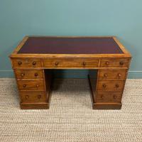 Quality Victorian Mahogany Antique Pedestal Desk (4 of 5) Quality Victorian Mahogany Antique Pedestal Desk (4 of 5)