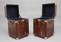 Pair of early 20th century leather bound ex army trunks (3 of 10) Pair of early 20th century leather bound ex army trunks (3 of 10)
