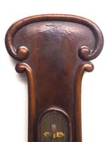 Good Mahogany Flame Mahogany Barometer Thermometer with Arched Top (9 of 9) Good Mahogany Flame Mahogany Barometer Thermometer with Arched Top (9 of 9)