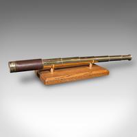 Small Antique 6 Draw Pocket Telescope, English, Travel, Baker, London - Victorian c.1860