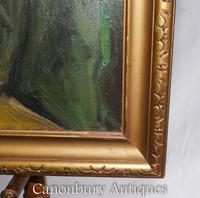 Oil Painting Jew and Rabbi Portrait Antique Yiddish Judaic Art 1930 (3 of 9) Oil Painting Jew and Rabbi Portrait Antique Yiddish Judaic Art 1930 (3 of 9)