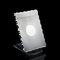 Antique Solid Silver Card Case with Engine Turned Design - George Unite 1876 (4 of 10) Antique Solid Silver Card Case with Engine Turned Design - George Unite 1876 (4 of 10)
