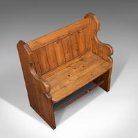 Antique Love Seat, English, Pine, Bench, Pew, Ecclesiastic Taste, Victorian (7 of 12) Antique Love Seat, English, Pine, Bench, Pew, Ecclesiastic Taste, Victorian (7 of 12)