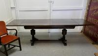 Large Dark Oak Refectory Extending Table (3 of 12) Large Dark Oak Refectory Extending Table (3 of 12)
