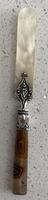 Victorian Agate, Silver & Mother of Pearl Letter Opener (6 of 6) Victorian Agate, Silver & Mother of Pearl Letter Opener (6 of 6)