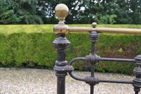 Original Victorian Brass and Iron King Size 5ft Bedstead. Bed Fully Restored in Your Choice of Colour (6 of 15) Original Victorian Brass and Iron King Size 5ft Bedstead. Bed Fully Restored in Your Choice of Colour (6 of 15)
