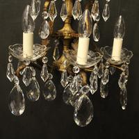 French Pair of Bronze & Crystal 5 Arm Antique Wall Lights (5 of 10) French Pair of Bronze & Crystal 5 Arm Antique Wall Lights (5 of 10)
