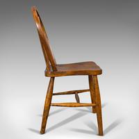 Antique Stick Back Chair, English, Elm, Beech, Station Seat, Victorian c.1870 (12 of 12) Antique Stick Back Chair, English, Elm, Beech, Station Seat, Victorian c.1870 (12 of 12)
