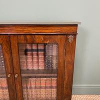 Quality Victorian Rosewood Antique Glazed Display Cabinet / Bookcase (7 of 9) Quality Victorian Rosewood Antique Glazed Display Cabinet / Bookcase (7 of 9)