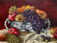 Fabulous 1960 Vintage Antique Still Life Of Fruit Study Oil On Canvas Painting (8 of 12) Fabulous 1960 Vintage Antique Still Life Of Fruit Study Oil On Canvas Painting (8 of 12)