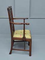 Elegant Chippendale Revival Mahogany Elbow Chair (4 of 13) Elegant Chippendale Revival Mahogany Elbow Chair (4 of 13)