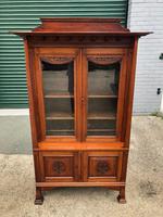 Antique Arts & Crafts Carved Walnut Bookcase (2 of 13) Antique Arts & Crafts Carved Walnut Bookcase (2 of 13)