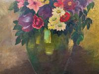 Large 19th Century French Farmhouse Impressionist Still Life Floral Oil Painting Signed (7 of 12) Large 19th Century French Farmhouse Impressionist Still Life Floral Oil Painting Signed (7 of 12)