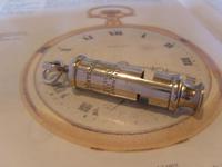 Vintage Pocket Watch Chain Fob 1940s Large Silver Chrome Railway or Police Whistle Fob (2 of 9) Vintage Pocket Watch Chain Fob 1940s Large Silver Chrome Railway or Police Whistle Fob (2 of 9)