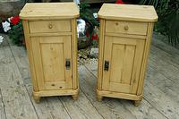 Exceptional Quality Pair of Old Stripped Pine Bedside Cabinets (2 of 9) Exceptional Quality Pair of Old Stripped Pine Bedside Cabinets (2 of 9)