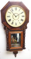 Impressive Victorian American Drop Dial Wall Clock 8 Day Movement Inlaid Case (7 of 14) Impressive Victorian American Drop Dial Wall Clock 8 Day Movement Inlaid Case (7 of 14)