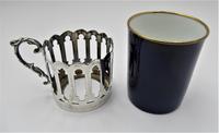 Aynsley Bone China Coffee Cup & Saucer, Silver Mount, James Dixon & Sons Ltd, Sheffield 1919 (4 of 8) Aynsley Bone China Coffee Cup & Saucer, Silver Mount, James Dixon & Sons Ltd, Sheffield 1919 (4 of 8)