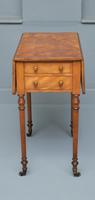 Regency Satinwood Pembroke Work / Lamp / Side Table (7 of 10) Regency Satinwood Pembroke Work / Lamp / Side Table (7 of 10)