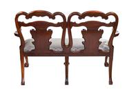 Fine Georgian Revival Walnut Chair back Settee, with carved Eagle head c.1900 (3 of 7) Fine Georgian Revival Walnut Chair back Settee, with carved Eagle head c.1900 (3 of 7)