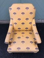 English Walnut Upholstered Armchair for recovering (5 of 8) English Walnut Upholstered Armchair for recovering (5 of 8)