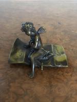 Quality Antique Bronze Cupid Figure Signed Ferrand (3 of 4) Quality Antique Bronze Cupid Figure Signed Ferrand (3 of 4)