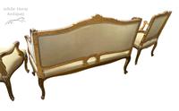 Exceptional Antique French 19th Century Gold Gilt Upholstered Salon Suite (9 of 9) Exceptional Antique French 19th Century Gold Gilt Upholstered Salon Suite (9 of 9)