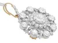 6.10ct Diamond & 9ct Yellow Gold Brooch / Pendant - Antique Victorian (5 of 15) 6.10ct Diamond & 9ct Yellow Gold Brooch / Pendant - Antique Victorian (5 of 15)