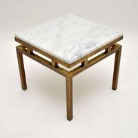 Vintage Italian Solid Brass & Marble Coffee / Side Table (3 of 7) Vintage Italian Solid Brass & Marble Coffee / Side Table (3 of 7)