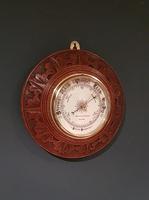 Superb Antique Oak Carved Dundee Barometer (6 of 6) Superb Antique Oak Carved Dundee Barometer (6 of 6)