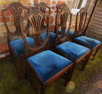 Set of 6 Hepplewhite Style Mahogany Dining Chairs (4 of 8) Set of 6 Hepplewhite Style Mahogany Dining Chairs (4 of 8)