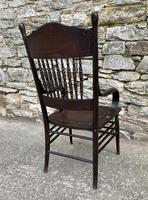 Antique American Armchair with Steamed Bentwood Arms (12 of 14) Antique American Armchair with Steamed Bentwood Arms (12 of 14)