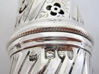 Large Victorian Embossed Silver Sugar Caster with a Detachable Lid (7 of 7) Large Victorian Embossed Silver Sugar Caster with a Detachable Lid (7 of 7)