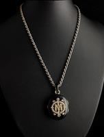 Victorian Mourning Locket, Black Enamel & Seed Pearl (3 of 13) Victorian Mourning Locket, Black Enamel & Seed Pearl (3 of 13)