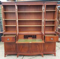 Georgian Design Mahogany Breakfront Secretaire Bookcase (4 of 8) Georgian Design Mahogany Breakfront Secretaire Bookcase (4 of 8)