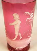 Antique Mary Gregory Cranberry Glass Beaker (2 of 5) Antique Mary Gregory Cranberry Glass Beaker (2 of 5)