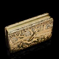 Georgian Solid Silver Gilt Snuff Box With Spectacular Fox Hunting Scene - Edward Smith 1832 (13 of 22) Georgian Solid Silver Gilt Snuff Box With Spectacular Fox Hunting Scene - Edward Smith 1832 (13 of 22)