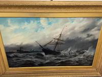 Huge 19th Century Seascape Oil Painting Sinking Ship Signalling Rescuers by Henry E Tozer (36 of 58) Huge 19th Century Seascape Oil Painting Sinking Ship Signalling Rescuers by Henry E Tozer (36 of 58)