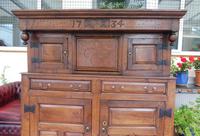Country Oak Court Cupboard 1734 Carved Initials RTK (9 of 14) Country Oak Court Cupboard 1734 Carved Initials RTK (9 of 14)