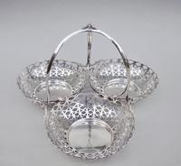 Fabulous Edwardian silver triple sweetmeat dish by Elkington & Co, Birmingham 1906 (6 of 8) Fabulous Edwardian silver triple sweetmeat dish by Elkington & Co, Birmingham 1906 (6 of 8)