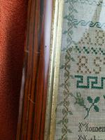 Large Antique Needlework Sampler 1837 Elizabeth Starkey. in Frame 20" x 20" (9 of 12) Large Antique Needlework Sampler 1837 Elizabeth Starkey. in Frame 20" x 20" (9 of 12)