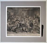 Original Second State Hogarth Print, A Rake's Progress Plate 6, 1735 (9 of 9) Original Second State Hogarth Print, A Rake's Progress Plate 6, 1735 (9 of 9)