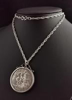 Victorian Silver Crown Pendant, Coin Necklace (9 of 11) Victorian Silver Crown Pendant, Coin Necklace (9 of 11)