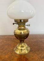 Antique Edwardian Quality Brass & Glass Oil Lamp (3 of 4) Antique Edwardian Quality Brass & Glass Oil Lamp (3 of 4)