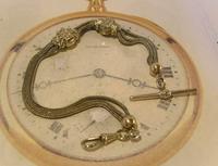 Antique Pocket Watch Chain 1890s Victorian Silver Nickel Fancy Albert With T Bar (4 of 12) Antique Pocket Watch Chain 1890s Victorian Silver Nickel Fancy Albert With T Bar (4 of 12)