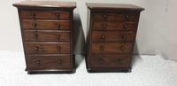 Pair Mahogany Bedside Chests of Drawers (3 of 5) Pair Mahogany Bedside Chests of Drawers (3 of 5)
