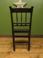 Small Antique Wooden Black Painted Chair, Gothic Shabby Chic (13 of 13) Small Antique Wooden Black Painted Chair, Gothic Shabby Chic (13 of 13)