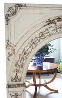 19th Century overmantle wall floor mirror painted (2 of 7) 19th Century overmantle wall floor mirror painted (2 of 7)