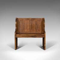 Antique Two Seat Settle, English, Oak, Pine, Ecclesiastic, Pew, Bench, Victorian (2 of 10) Antique Two Seat Settle, English, Oak, Pine, Ecclesiastic, Pew, Bench, Victorian (2 of 10)